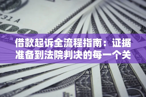 济南借款起诉全流程指南：证据准备到法院判决的每一个关键步骤