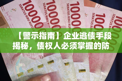 济南【警示指南】企业逃债手段揭秘，债权人必须掌握的防坑宝典
