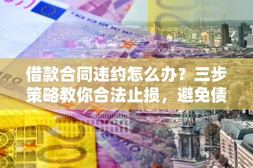 济南借款合同违约怎么办？三步策略教你合法止损，避免债务危机升级